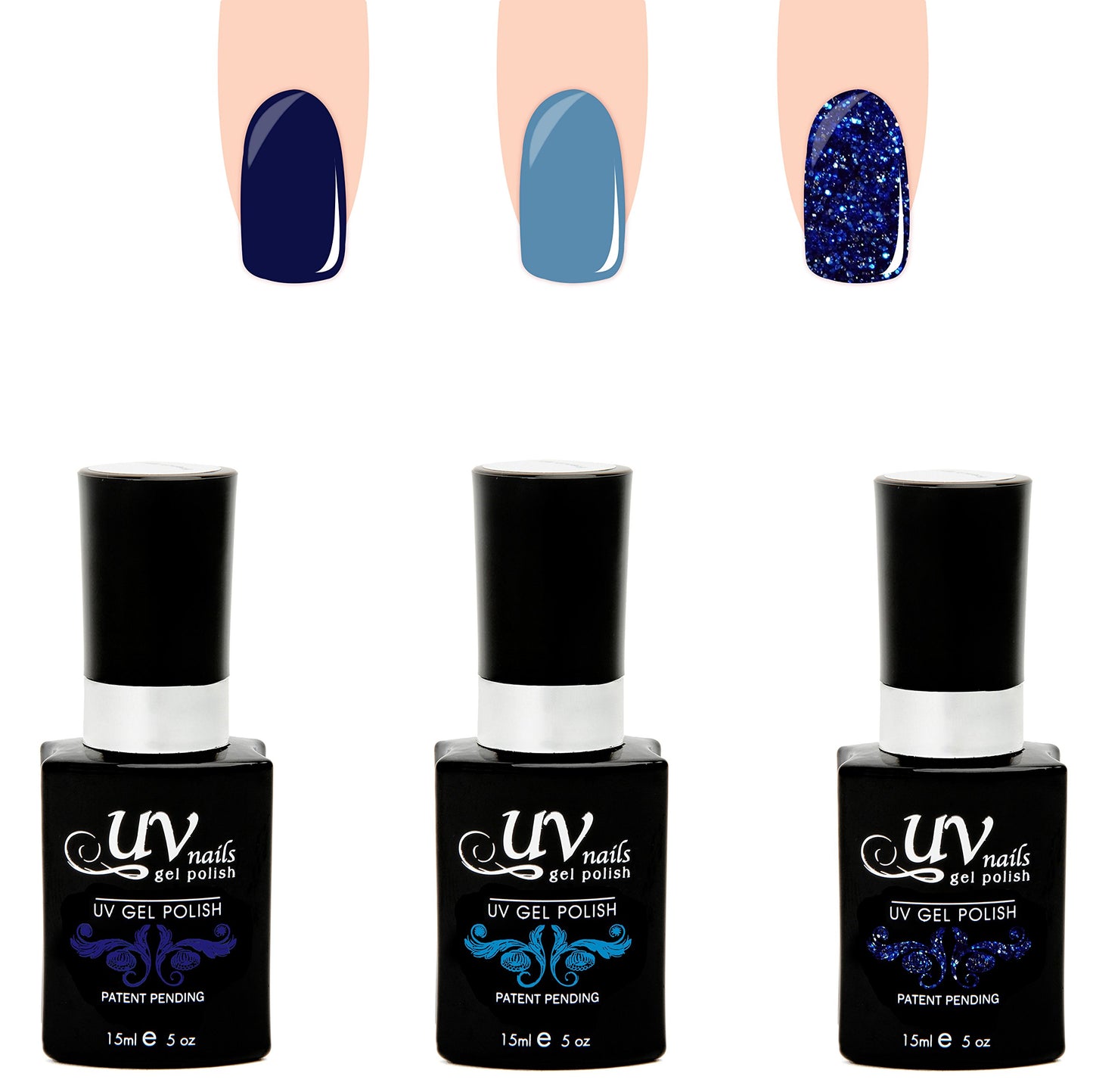 UV-Nails Hella Set of 3 UV or LED gel polish Beauty & Personal Care UV-NAILS