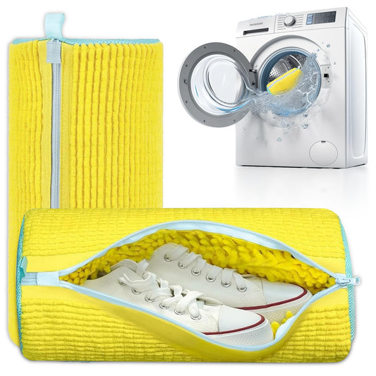 DASZERX 2-Pack Shoe Washing Bags – Reusable 360° Wrap for Washing Machine & Dryer, Protect Sneakers, Boots & Delicate Footwear