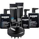 BLACKWOOD FOR MEN Hydro Cleanse Complete Set including Scalp Massager, Hydroblast Shampoo, Hydroblast Conditioner, Pure Moisture Body Wash, & BioFuse