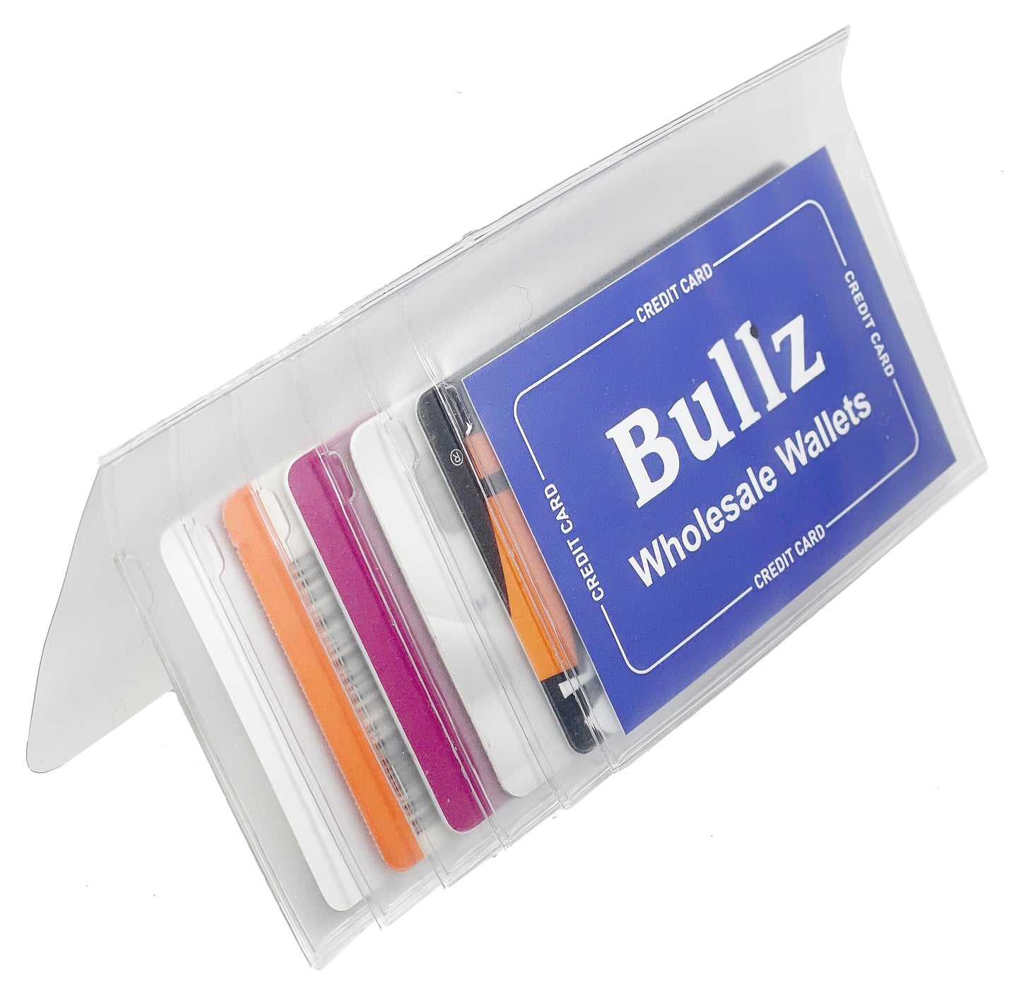 Bullz Set of Heavy Duty Vinyl Plastic Secretary Inserts for Long Wallets- 6 Pages (Set of 2pcs)