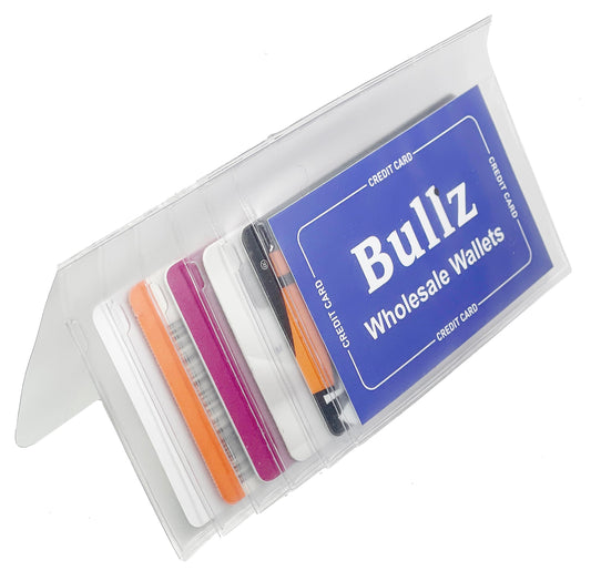 Bullz Set of Heavy Duty Vinyl Plastic Secretary Inserts for Long Wallets- 6 Pages (Set of 2pcs)
