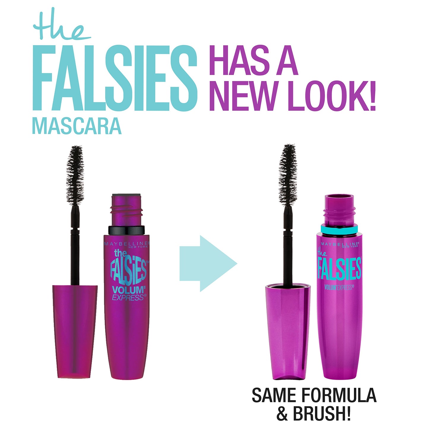 Maybelline New York The Falsies Volume' Express Washable Mascara, Brownish Black, 0.25 Fluid Ounce