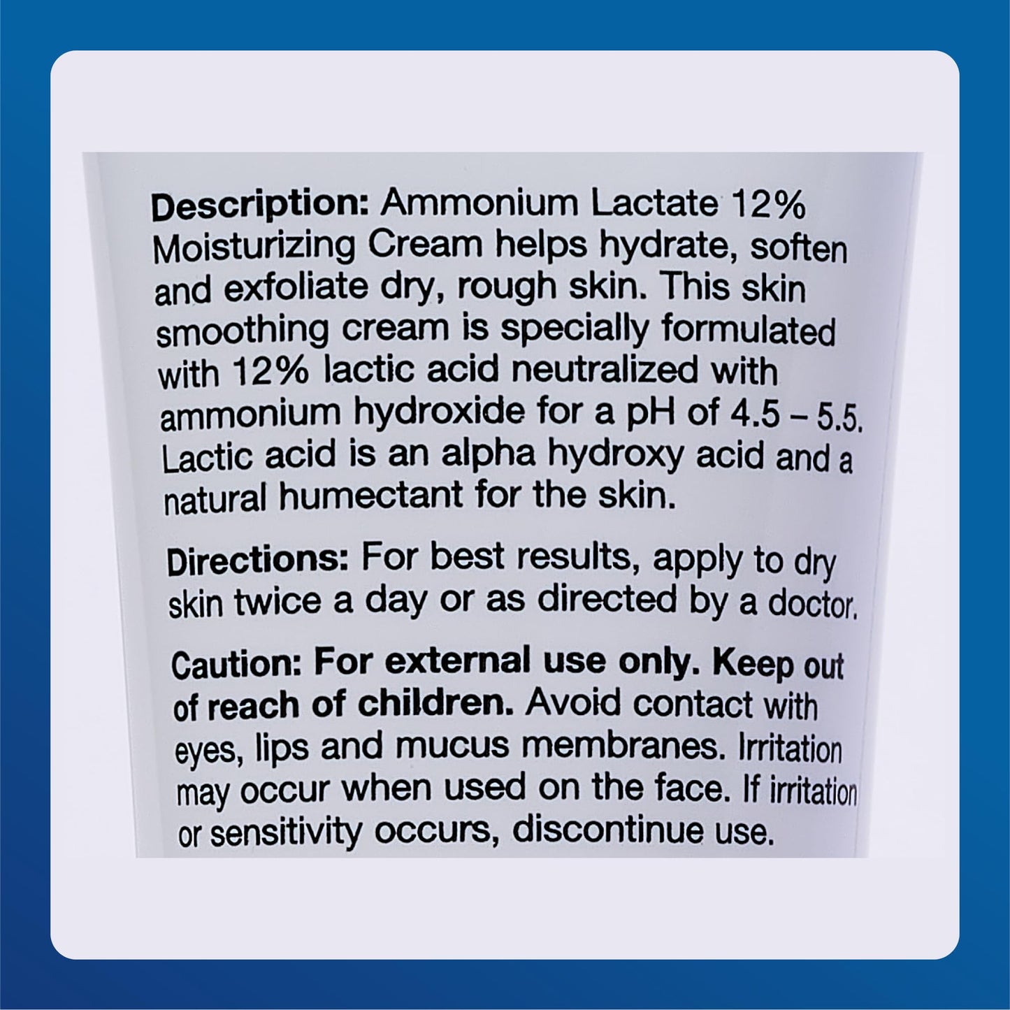 Major Ammonium Lactate 12% Moisturizing Cream - Lactic Acid Cream - Helps Hydrate, Soften, and Exfoliate Rough, Dry Skin - Fragrance-Free - 4.9 Oz. (2