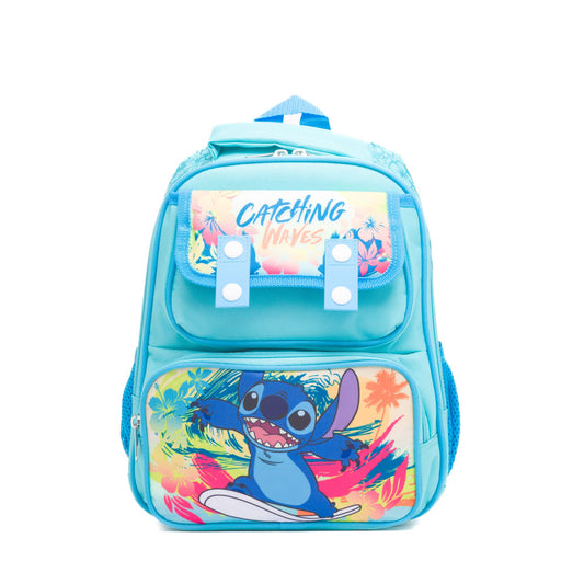 Ruz - Stitch 12 Inch Pre-School backpack with Padded Back and Adjustable Straps, Medium, Blue, A28240
