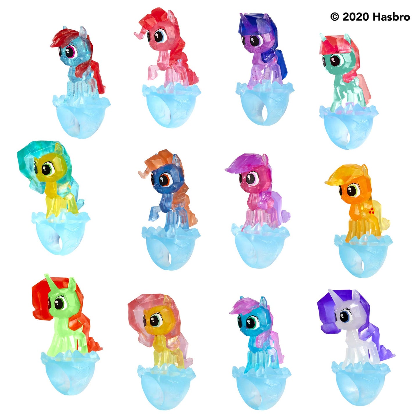My Little Pony Secret Rings Blind Bag - Collectible Toy with Water-Reveal Surprise and Wearable Ring Accessory, 1.5-Inch Figure (Character May Vary)