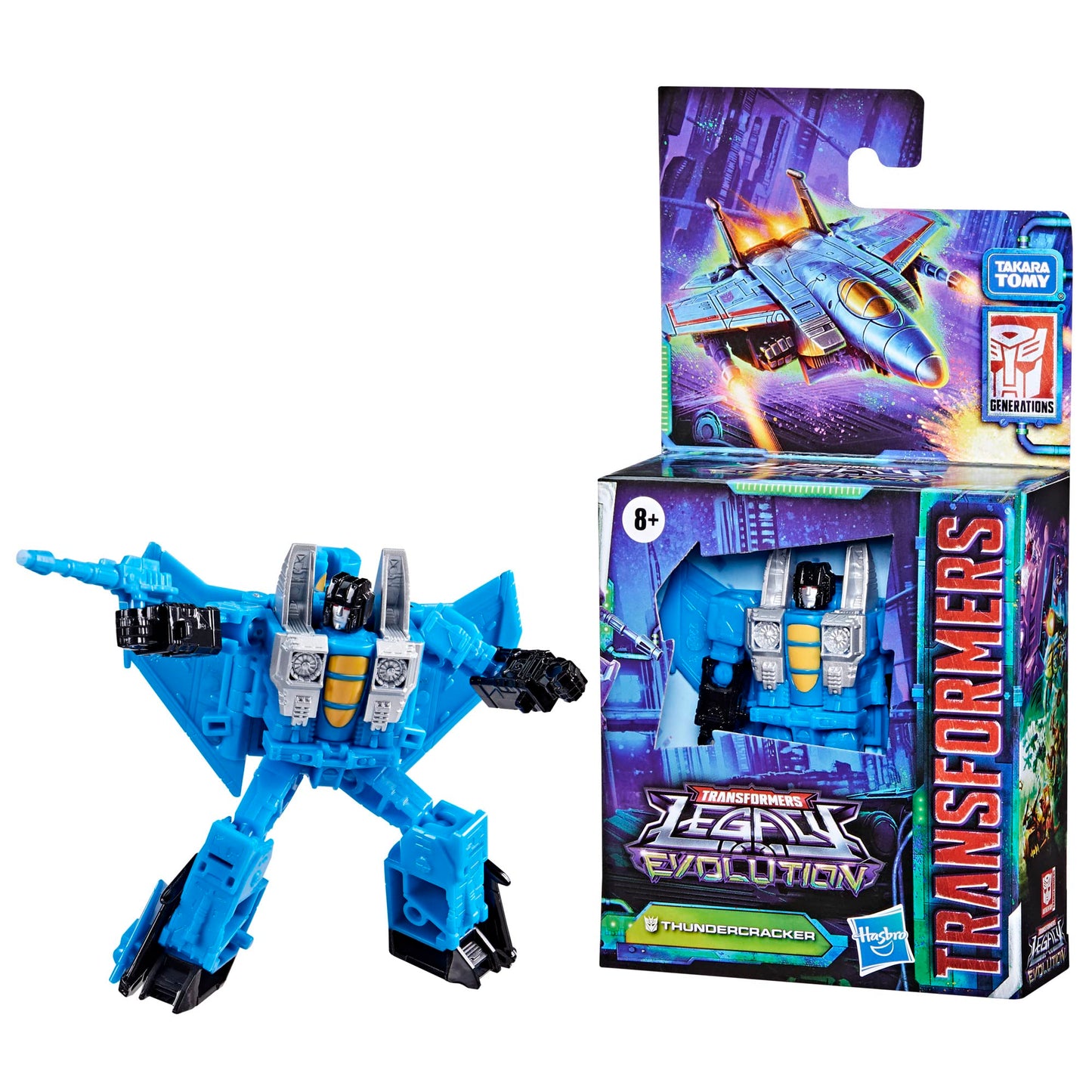 Transformers Toys Legacy Evolution Core Thundercracker Toy, 3.5-inch, Action Figure for Boys and Girls Ages 8 and Up