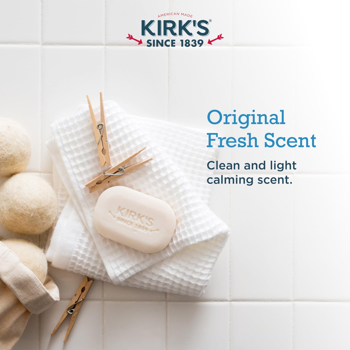 Kirk's Original Coco Castile Soap, Pack of 3