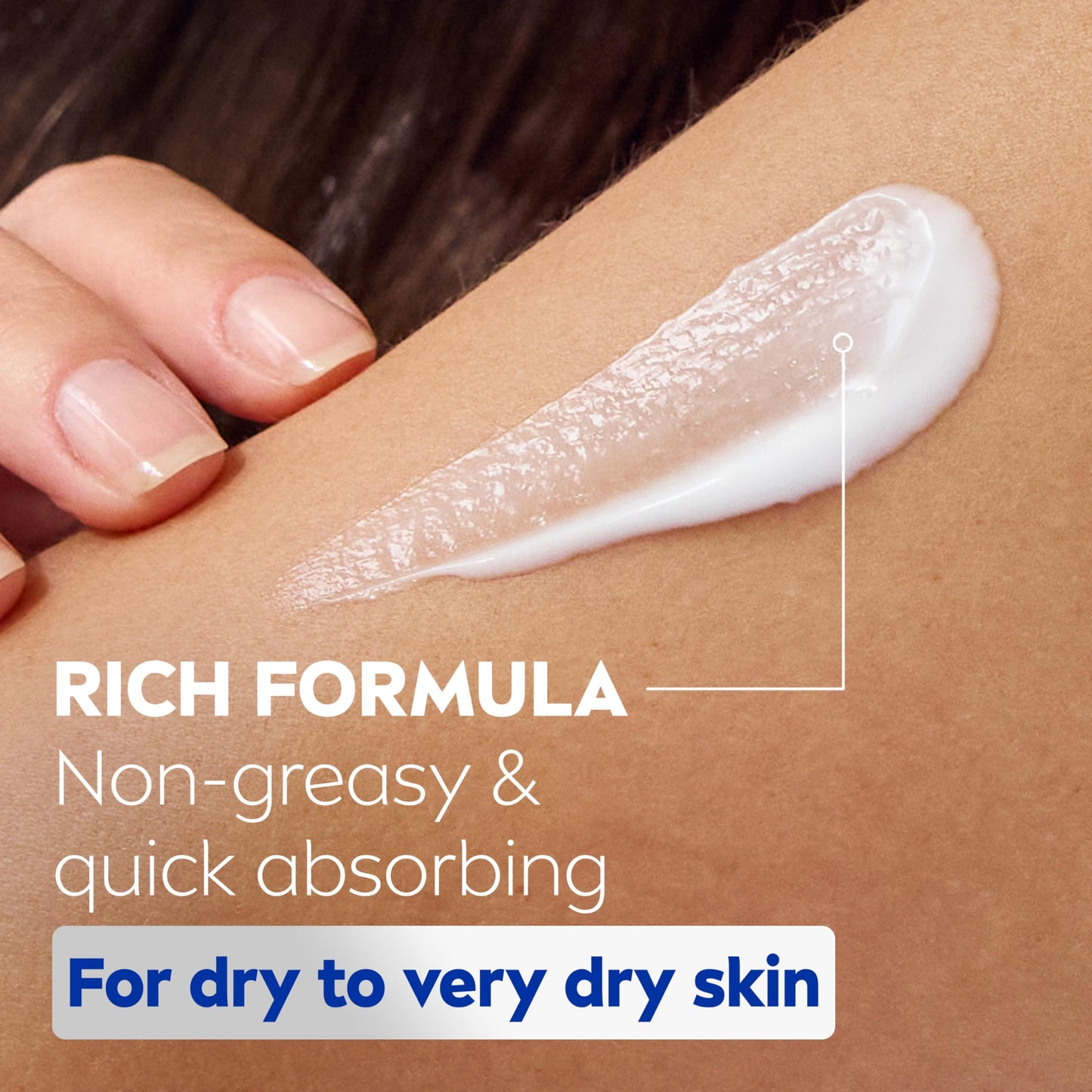 NIVEA Essentially Enriched Body Cream for Dry to Very Dry Skin with Hyaluronic Acid, Deep Nourishing Serum and Almond Oil, 72-Hour Body Moisturizer