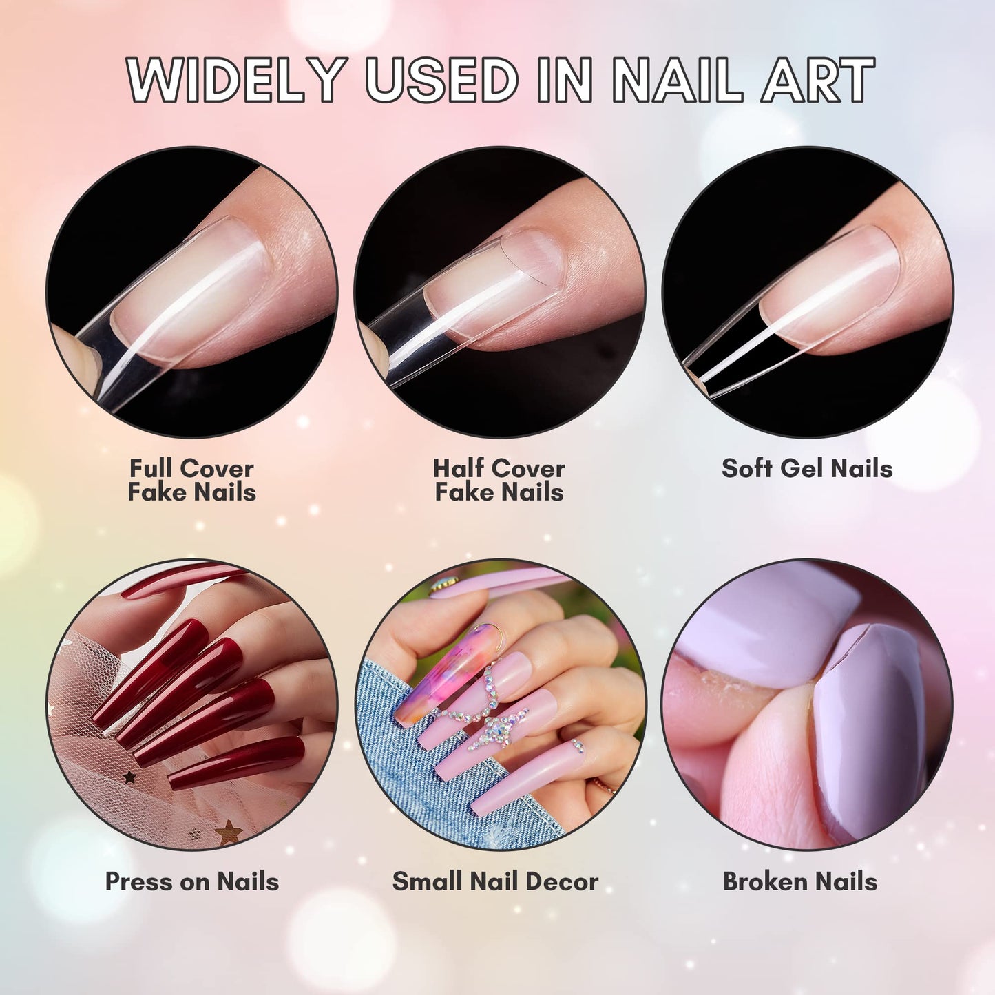 Makartt Super Strong Nail Glue for Press Ons: 100PCS Bulk Long Lasting Professional Adhesive for Fake Nail Tips,Strong, Quick Air Dry Glue 0.07oz Beauty and Personal Care Makartt