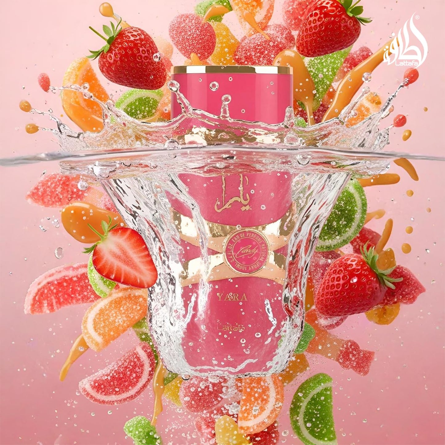 Lattafa Yara Candy - Vanilla, Fruity, Citrus, Floral - Eau de Parfum Long-Lasting Fragrance for Women, 3.40 Ounce / 100 ml Beauty and Personal Care Lattafa