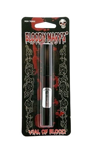 Bloody Mary Deluxe Vial of Fake Blood with Applicator Brush, 1/4-Ounce