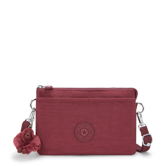 Kipling Women's Riri Crossbody Bag, Minimal, Clean Clutch with Removable Strap