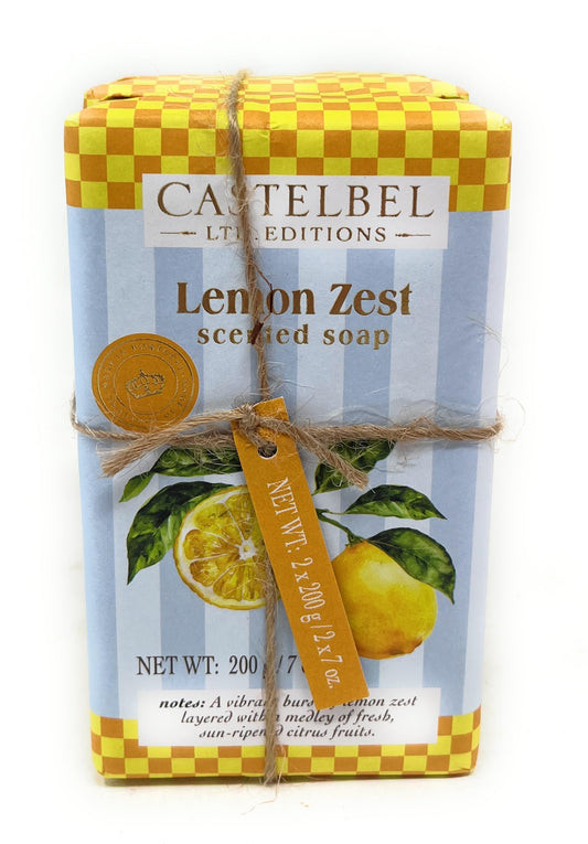 Castelbel Set of Lemon Zest Fragranced Luxury Soap, (2) 7-Ounce Bars Beauty & Personal Care Castelbel