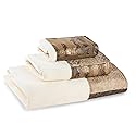 Zahari Home Zambia Animal Print Bathroom Towel Set 3 Piece Towel Bath Towel, Hand Towel and Wash Towel Classic Luxury Contemporary Decor - Unique…