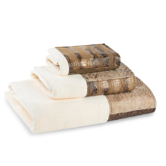 Zahari Home Zambia Animal Print Bathroom Towel Set 3 Piece Towel Bath Towel, Hand Towel and Wash Towel Classic Luxury Contemporary Decor - Unique…