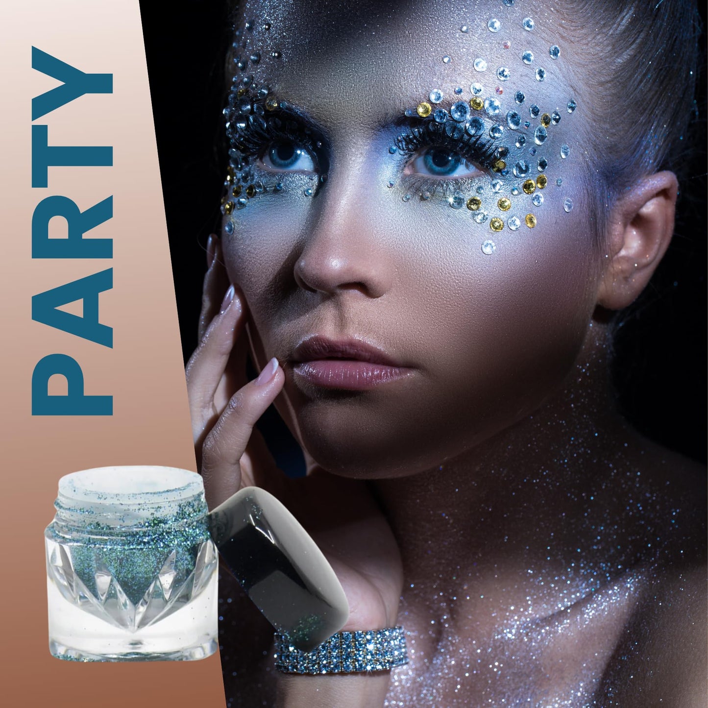 Poise Makeup Body and Facial Glitter | Extra-fine Cosmetic-Grade Glitters to Add Texture, Glam and Glitz, Safe for Face Eyes Lips and Hair
