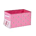 Idea Nuova Dreamworlds Trolls Kids Collapsible Storage Organizer Bin with Front Pocket,9" H x 10" W x 15" L