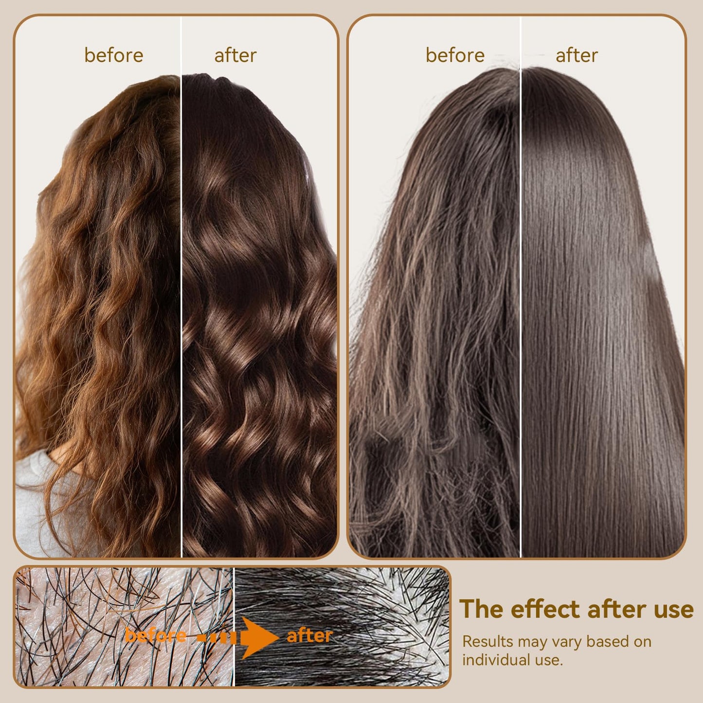 LUSETA Rice Water Shampoo and Conditioner Set for Hair Volume, Strengthening, Nourishing for Hair, Hydrating & Frizz Control, Revitalizes Shine