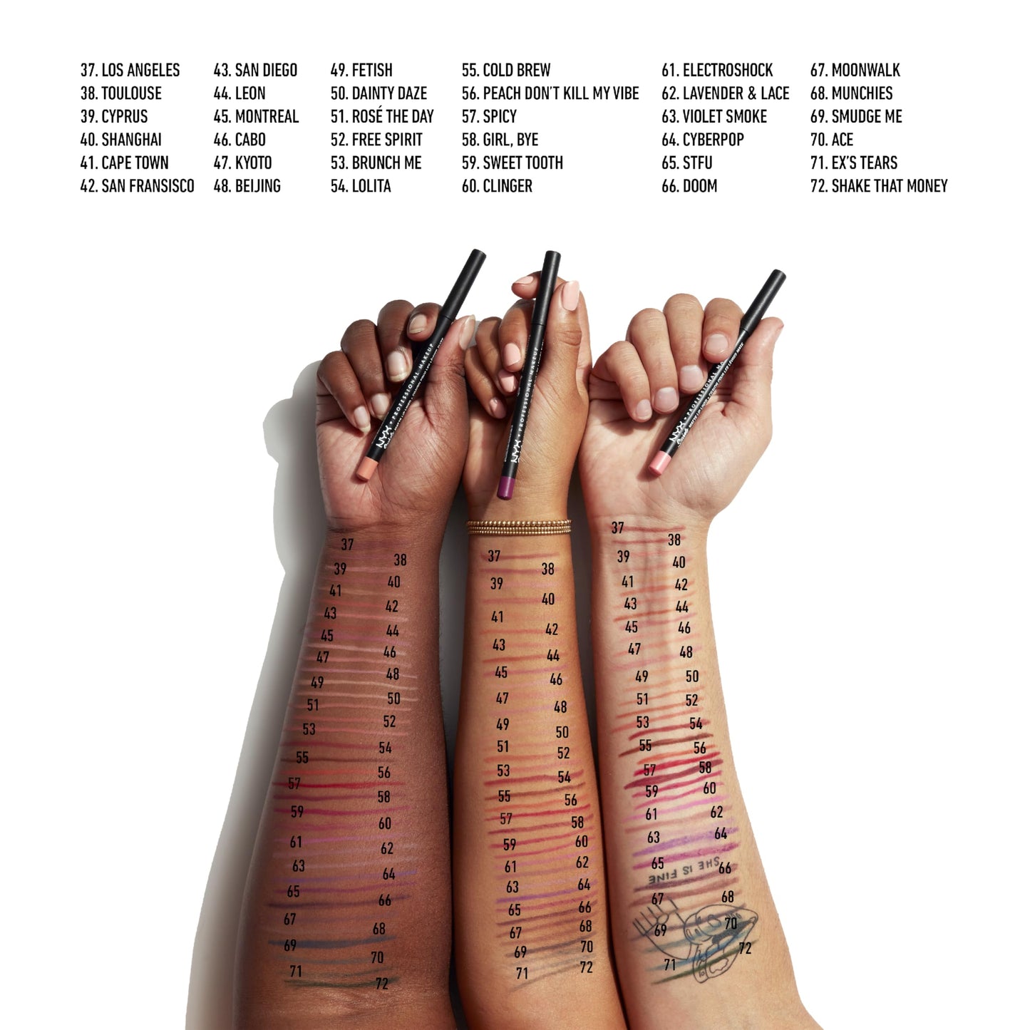 NYX PROFESSIONAL MAKEUP Suede Matte Lip Liner, Velvety-Smooth, Long-Lasting Formula For A Defined Lip Makeup Look - Girl Bye (Purple)