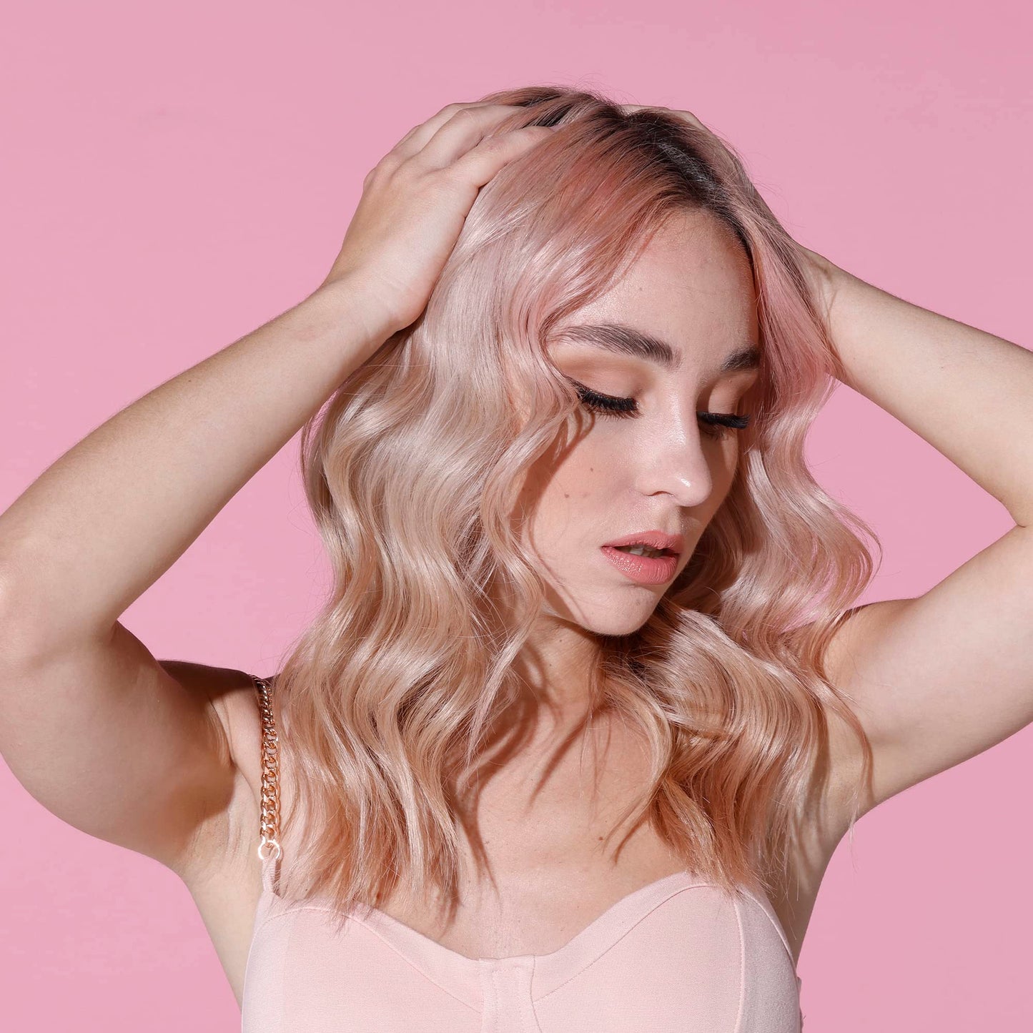 Splat Brilliant Toning Foam, Rose Gold, 5 oz., Hair Toner Lasts Up to 10 Washes, Weightless Conditioning Foam Increases Vibrancy and Shine, Vegan