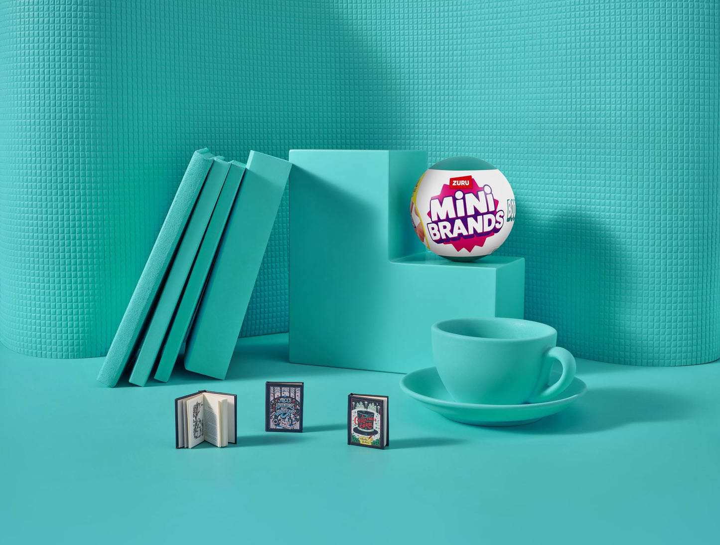 Mini Brands Books Capsule by ZURU – 5 Mystery Miniature Books with Real Pages & Accessories – Collectible Toy for All Ages