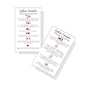 Eyebrow Lamination Aftercare Instruction Cards | Physical Printed 2 x 3.5” inches Business Card Size | Starter Lift Kit with Tint at home diy