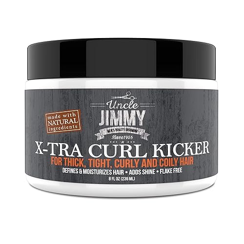 Uncle Jimmy X-TRA Curl-Kicker | Curl Enhancer & Moisturizer for Thick, Curly, Coily, Wavy & Frizzy Hair | Defines & Hydrates | 8oz
