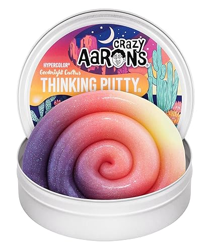 Crazy Aaron's Thinking Putty - Goodnight Cactus - Multi-Color Sensory Putty for Kids and Grown ups in a 4" Tin - Creative and Endless Fun, Stress…