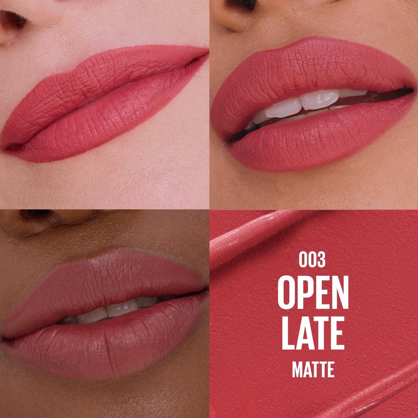 MAYBELLINE Serum Lipstick, Hydrating Lip Makeup with 8HRs of Lip Plumping Moisture with Hyaluronic Acid + Oil Blend, Open Late (Midtone Reddish Pink