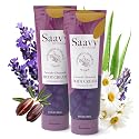Saavy Naturals Deeply Hydrating Body Cream for Dry Skin - Nourishing Shea Butter, Plant-Based & Sustainably Sourced - Lavender Chamomile - 8.5 fl oz