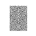 3D Rose Snow Leopard Animal Print Towel, 15" x 22", Multicolor