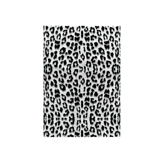 3D Rose Snow Leopard Animal Print Towel, 15" x 22", Multicolor