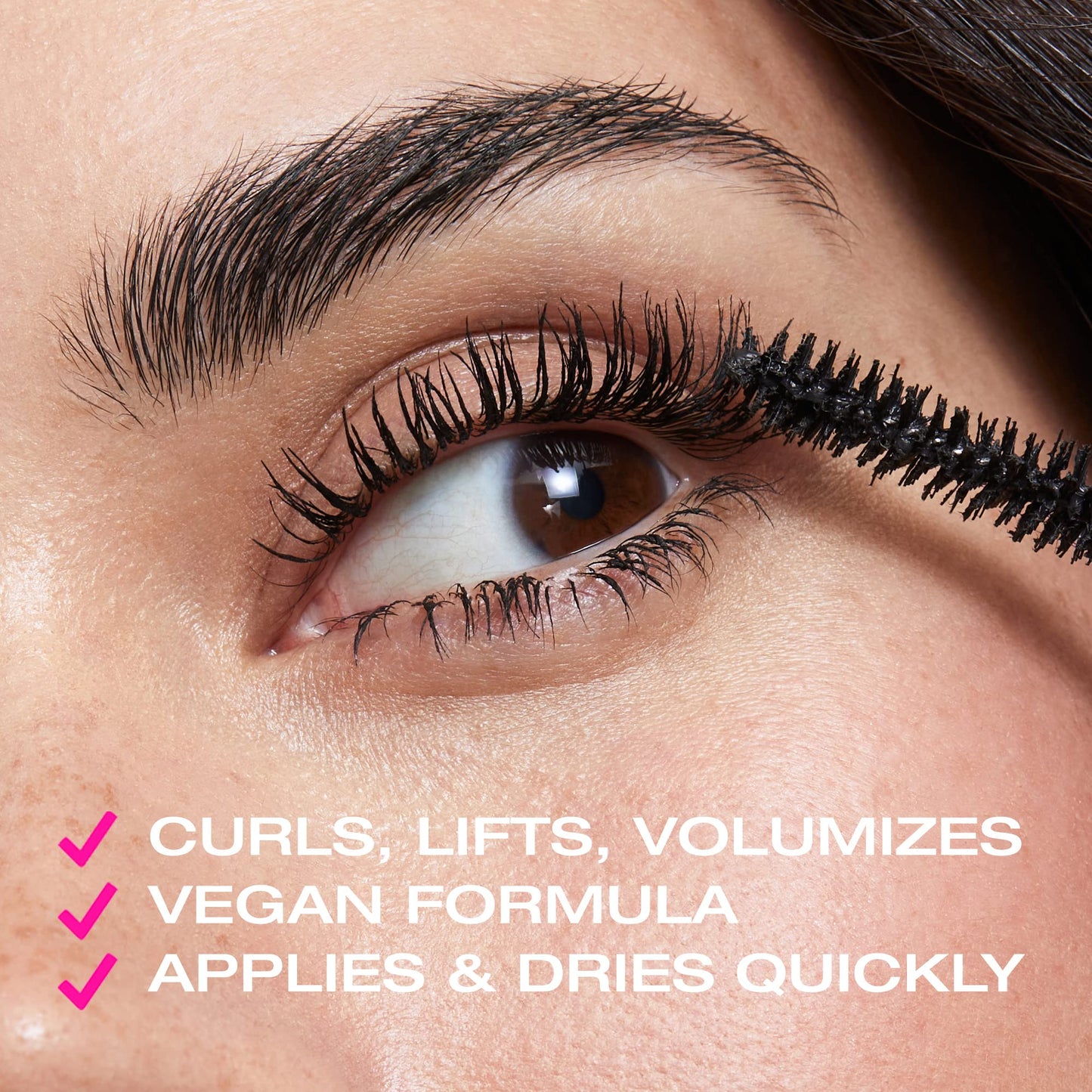 Woosh Beauty, Like Magic Mascara, Black Smudge Proof, Lengthens & Volumizes, Moisturizes w/Argan Oil, Vegan & Cruelty-Free