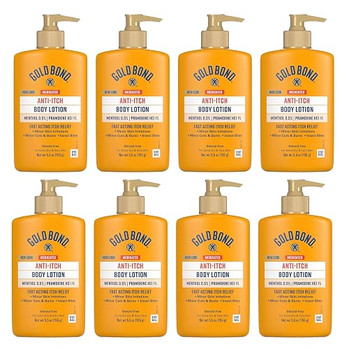 Gold Bond Anti-Itch Lotion 5.50 oz (Pack of 8) - Packaging May Vary