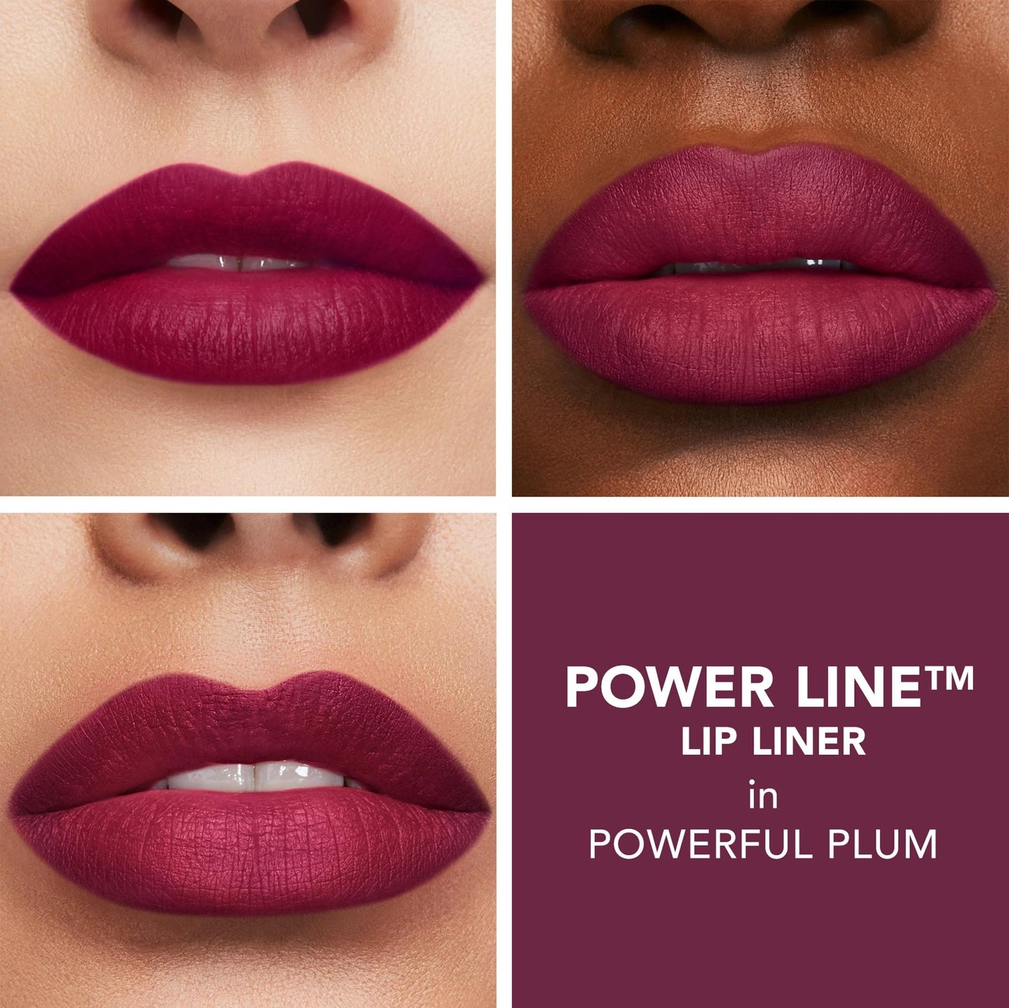 Buxom Power Line Plumping Lip Liner, Powerful Plum