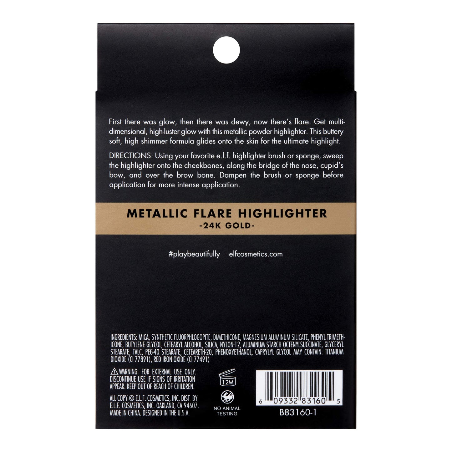 e.l.f. Metallic Flare Highlighter, Versatile, Jelly-like Formula, Multi-Dimensional, Buttery Soft, Creates a High-Luster, High Shimmer Glow, Applies