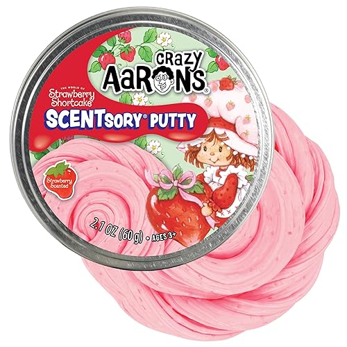 Crazy Aaron's Strawberry Shortcake™ SCENTsory® Putty - Made in USA