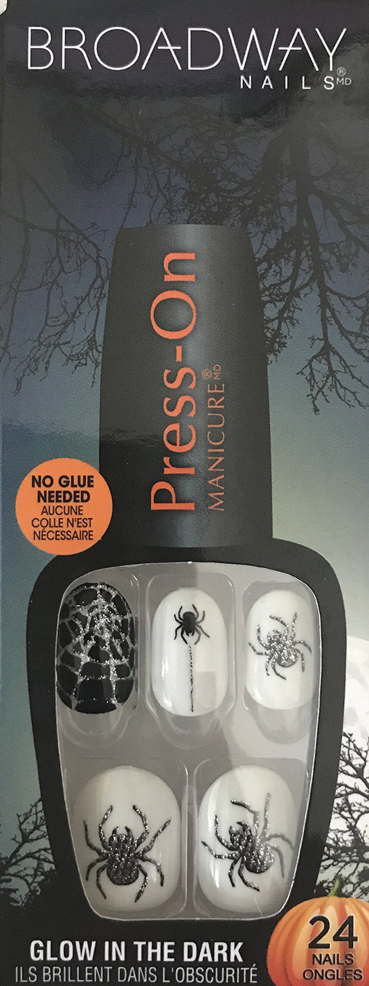 Broadway Nails Press-On Manicure Glow in the Dark Bogeyman Beauty & Personal Care BROADWAY NAILS