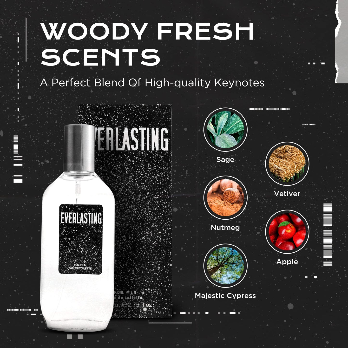 Cologne for Men - INSPIRED by A WORLD RENOWNED MEN’S PERFUME - Juniper, Pine, Tobacco, Oakmoss - Bold, Masculine, Earthy, Long-Lasting Eau De Toilette