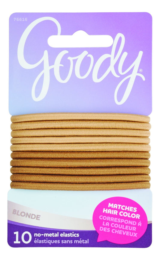 GOODY Women's Colour Collection 4 mm Elastics, Blonde, 10 Count Beauty & Personal Care GOODY