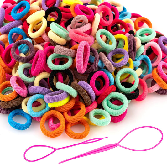 ZHEWTOEN 360Pcs Baby Hair Ties, Small No Damage Elastic Hair Bands for Toddlers, Little Girls and Kids, Soft Ponytail Holders, Baby Hair Beauty and Personal Care ZHEWTOEN Default Title