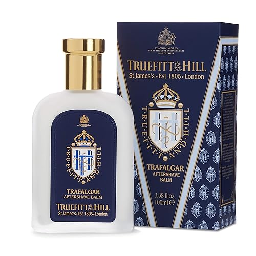 Truefitt & Hill Luxury Aftershave Balm - Trafalgar - Premium Soothing Moisturizer with Aloe Vera Extract - Ideal for Sensitive Skin, Razor Burn…