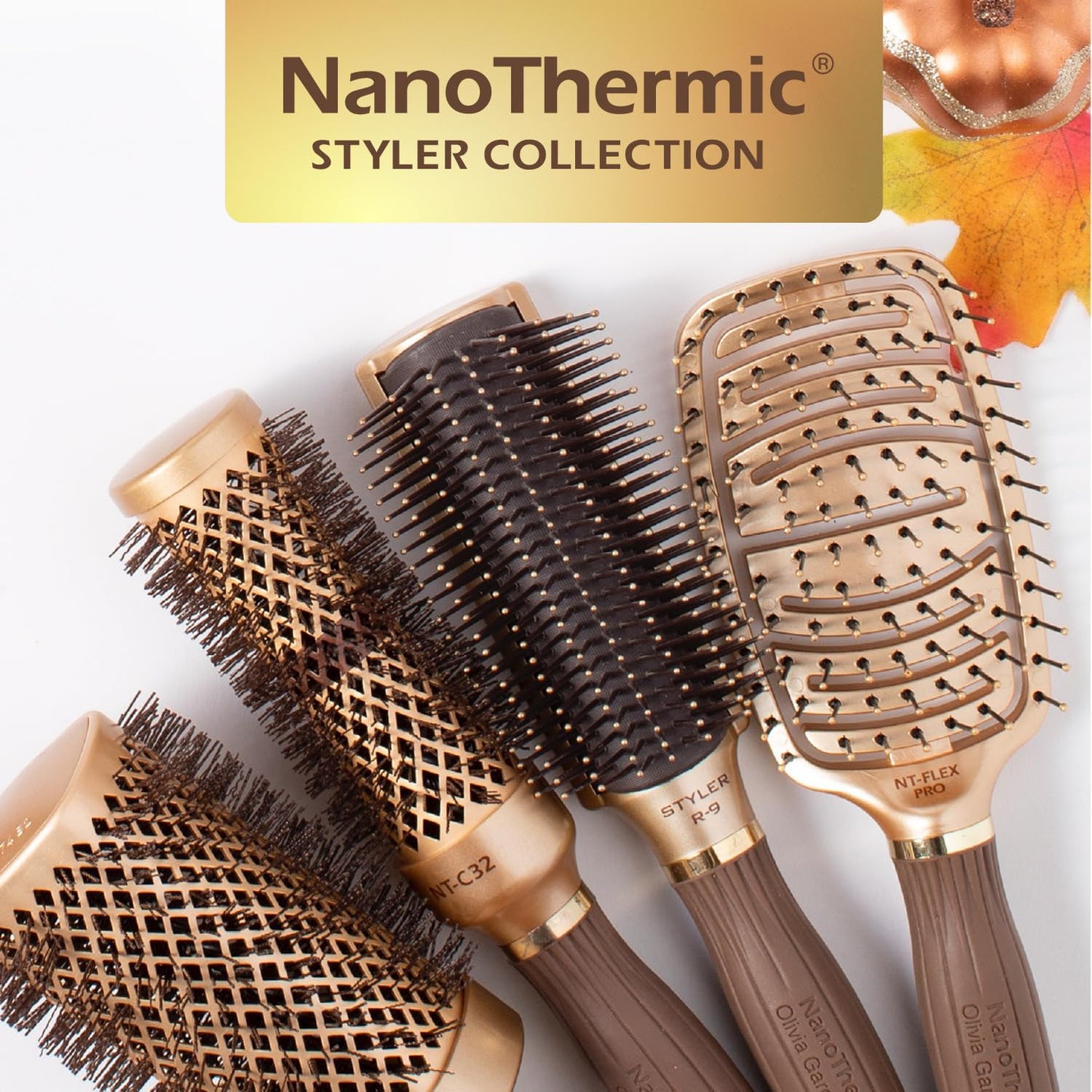 Olivia Garden NanoThermic Ceramic + Ion Styler Hair Brush (Styling)