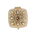 Jay Strongwater Schuyler Maltese Bejeweled Compact - Golden