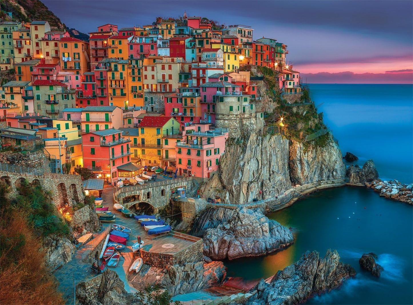 Buffalo Games 1000-Piece Jigsaw Puzzle – Peter Stewart Cinque Terre, Challenging Adult Puzzle for Game Nights, 26.75" x 19.75"