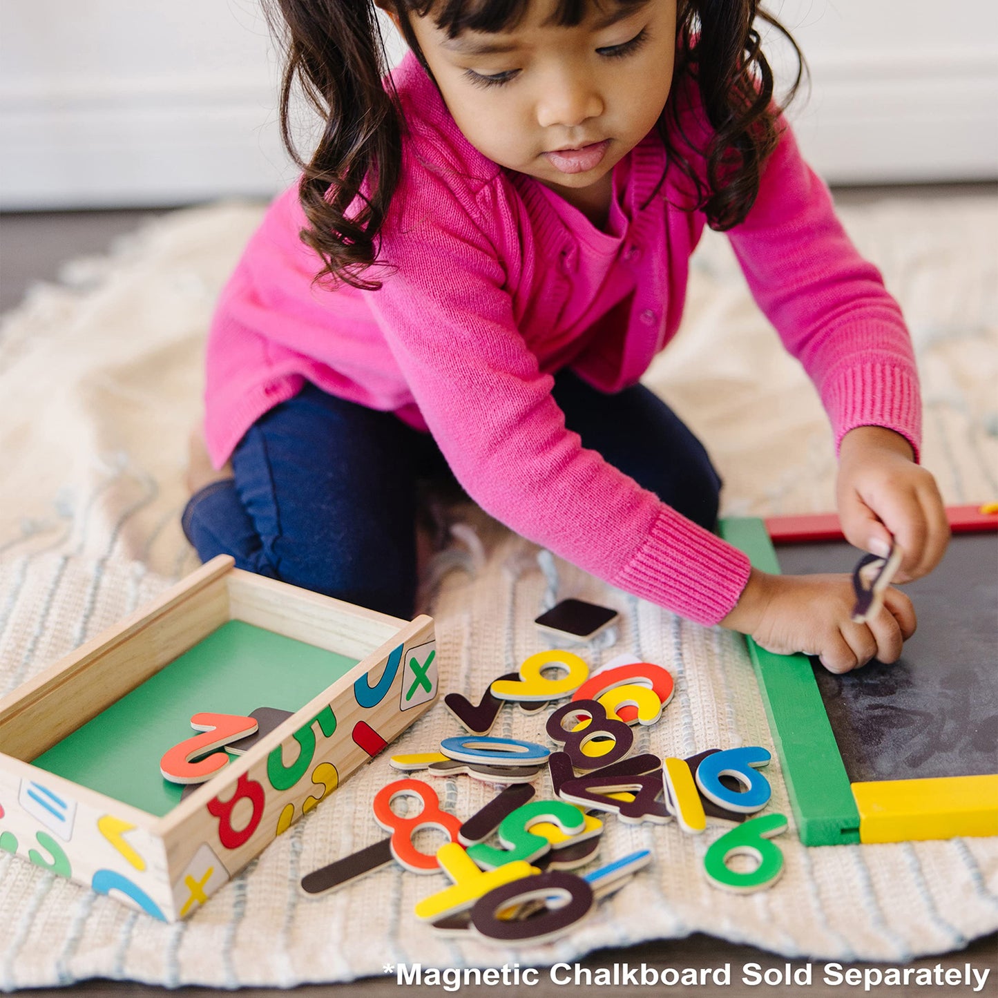 Melissa & Doug Deluxe Magnetic Letters and Numbers Set with 89 Wooden Magnets
