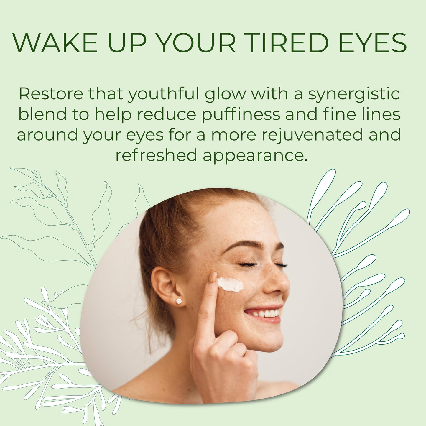 Sea-El Miracle Sea Kelp Eye Cream Hydrating & Correcting Yerba Mate Caffeine & Hyaluronic Acid for Dark Circles Bags & Puffiness - Daily Anti Aging