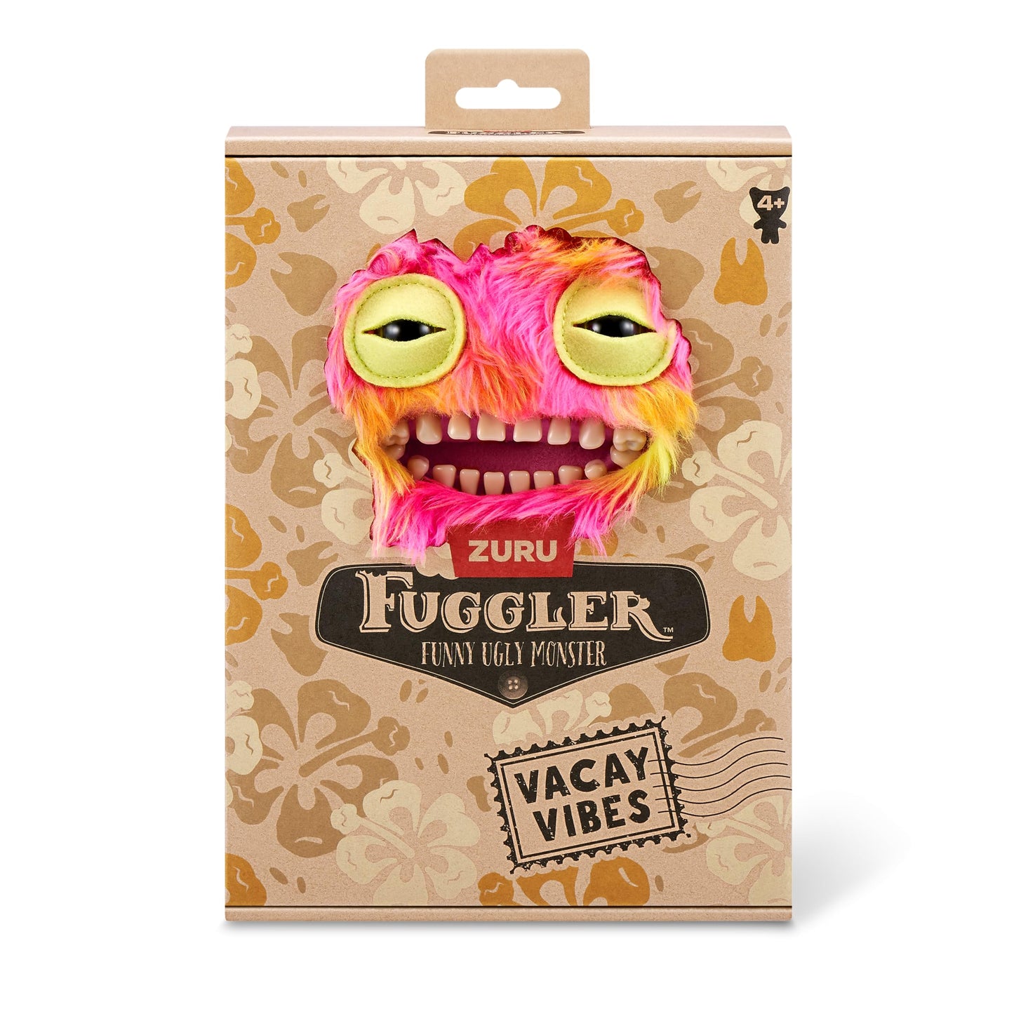 Fuggler Vacay Vibes by ZURU, Funny Ugly Monster, Plush, Collectible, Toy (Mr Buttons - Multi)