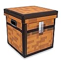 Minecraft Brown Chest 13-Inch Storage Bin Chest With Lid | Foldable Fabric Basket Container, Cube Organizer With Handles, Cubby For Shelves, Closet…
