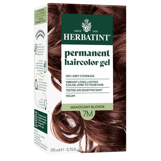 Herbatint Permanent Hair Dye For Women - 7M Mahogany Blonde - For Up To 100% Gray Coverage of Resistant Gray Hair - Ammonia-Free, Alcohol-Free & Vegan Beauty & Personal Care Herbatint